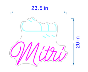 Mitri Neon Sign