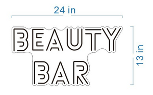 Custom Beauty Bar Neon Sign