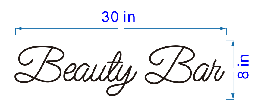 Custom Beauty Bar Sign #2