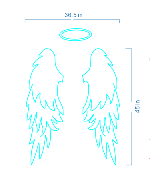 Custom Angel Wings Neon Sign